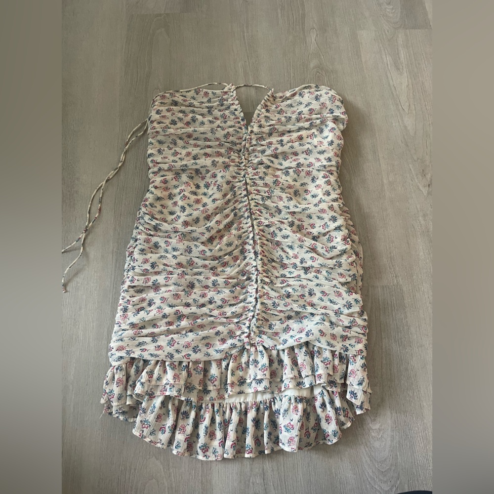 Zara halter mini dress